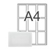 Mifare Ultralight Labels-Card sized- A4 sheet of 9 - Click for more info...