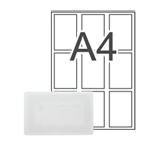 Mifare Ultralight Labels-Card sized- A4 sheet of 9
