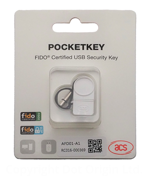 PocketKey FIDO Certified USB security key