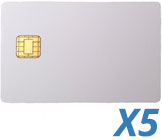 Pack of 5 - JavaCOS A22 dual interface Java card