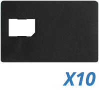 Pack of 10 - Budget SIM adapter