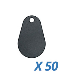 Pack of 50 - MIFARE Classic 1K keyfob - Black