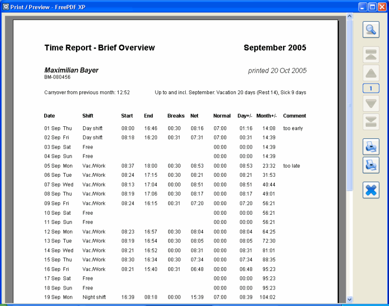 CHIPDRIVE Time Recording