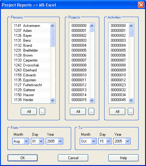 CHIPDRIVE Time Recording
