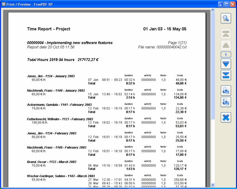 CHIPDRIVE Time Recording
