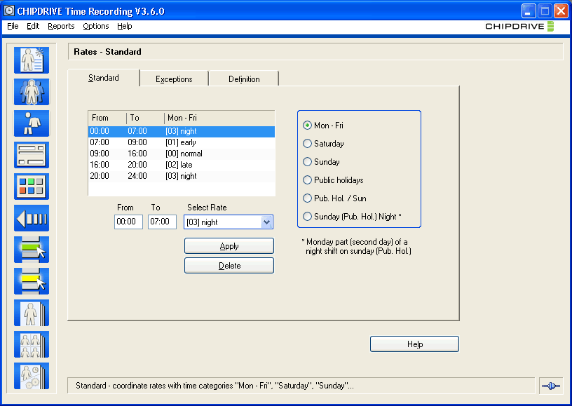 CHIPDRIVE Time Recording